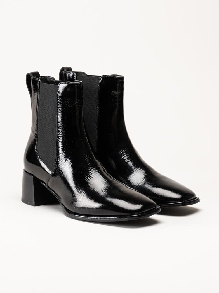 Gant Footwear - Gwenety - Svarta boots i lackskinn