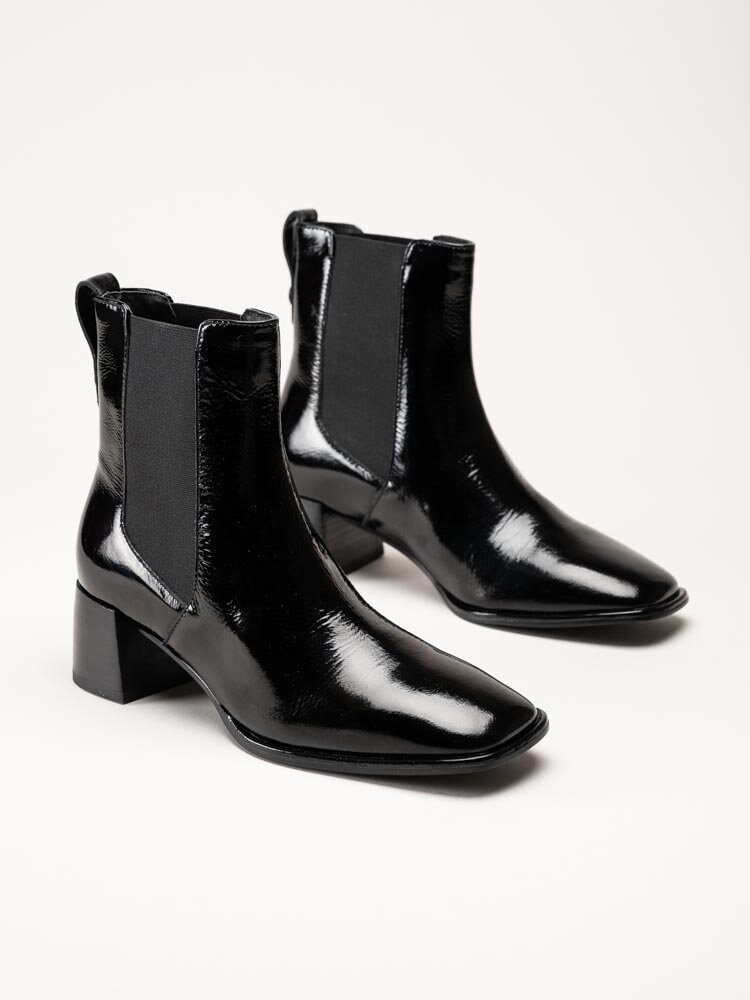 Gant Footwear - Gwenety - Svarta boots i lackskinn