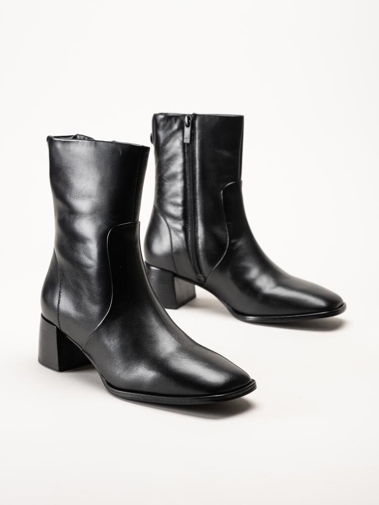 Gant Footwear - Gwenety - Svarta boots i skinn