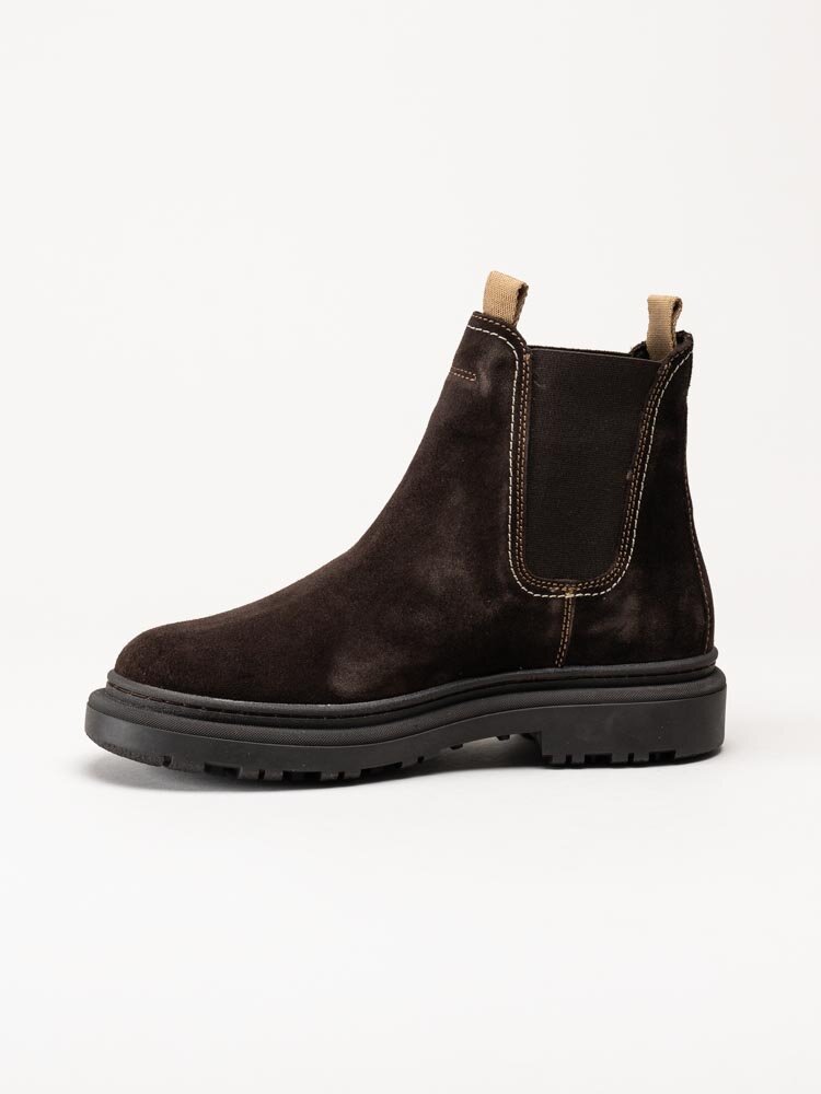 Gant Footwear - Timbly - Mörkbruna chelsea boots i mocka