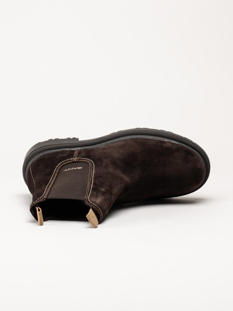 Gant Footwear - Timbly - Mörkbruna chelsea boots i mocka