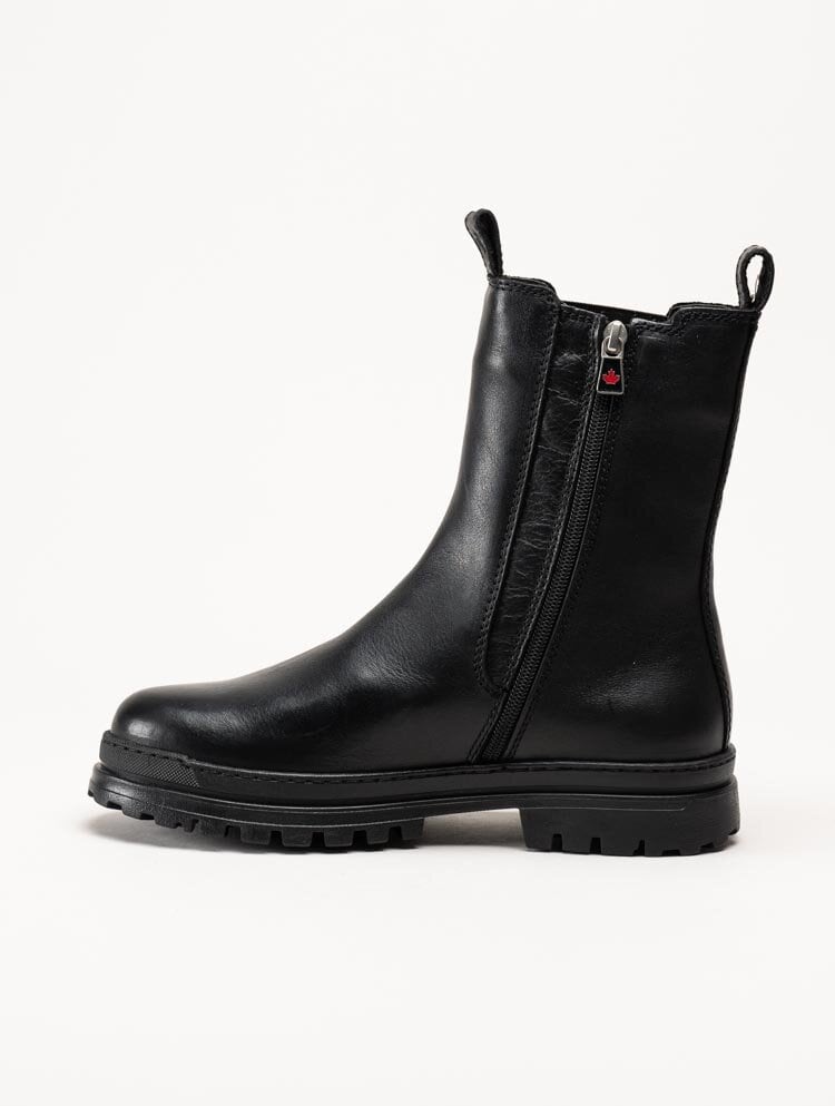 Canada Snow - Carlyle - Svarta chelsea boots i skinn