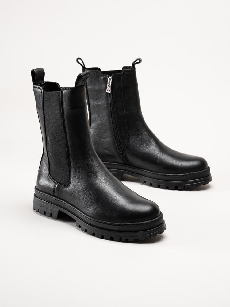 Canada Snow - Carlyle - Svarta chelsea boots i skinn