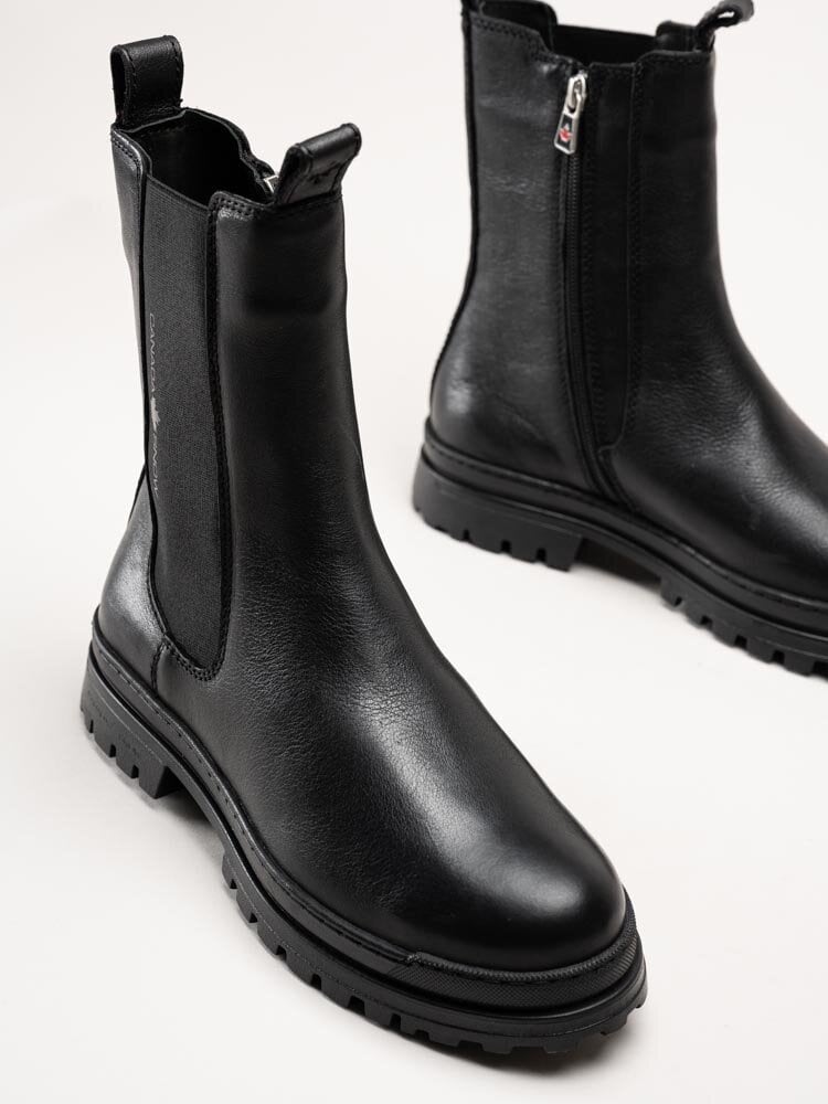 Canada Snow - Carlyle - Svarta chelsea boots i skinn