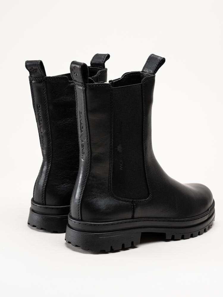 Canada Snow - Carlyle - Svarta chelsea boots i skinn