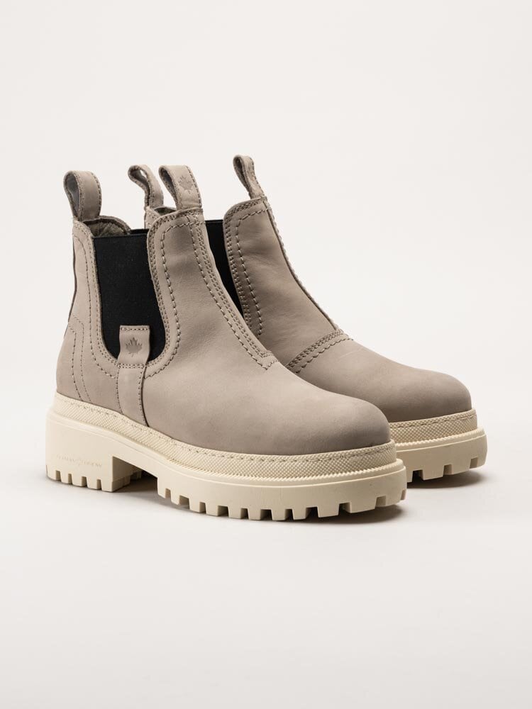 Canada Snow - Mount Crest - Beige chelsea boots i nubuck