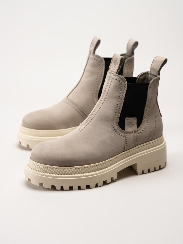 Canada Snow - Mount Crest - Beige chelsea boots i nubuck