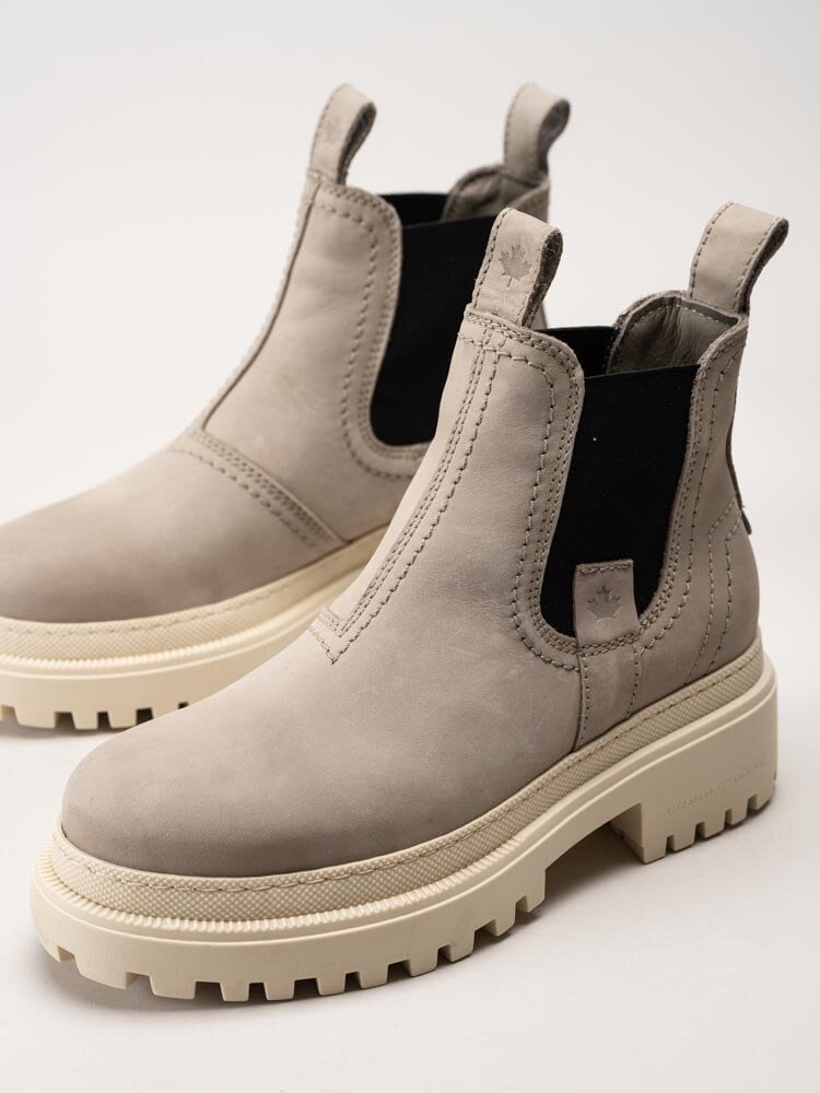 Canada Snow - Mount Crest - Beige chelsea boots i nubuck