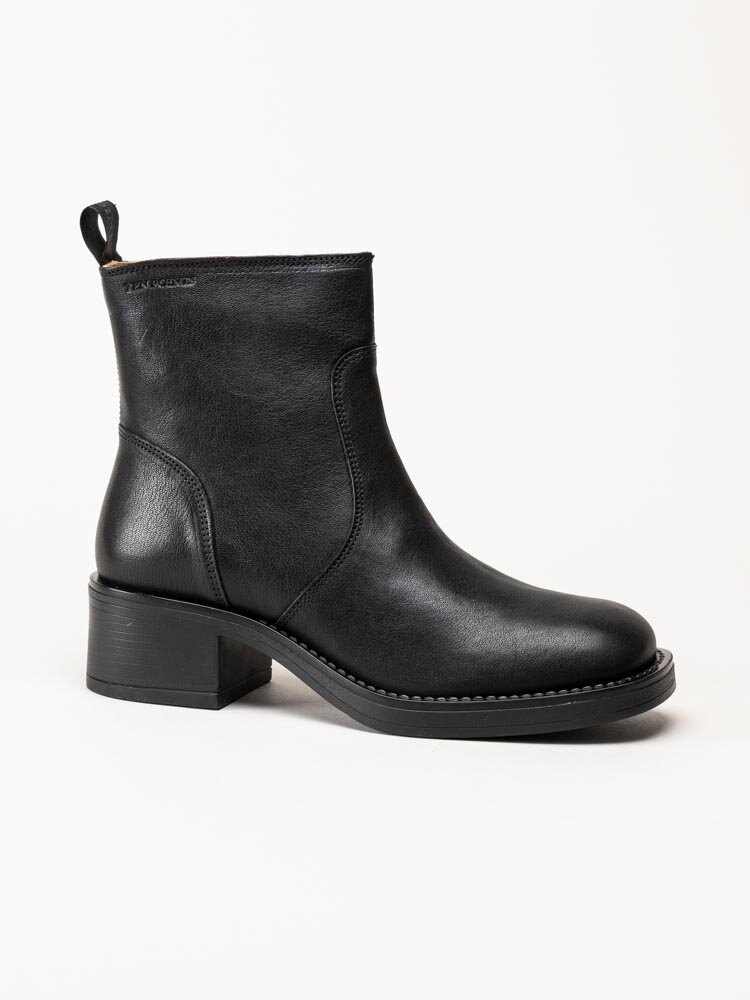 Ten Points - Ingrid - Svarta boots i skinn