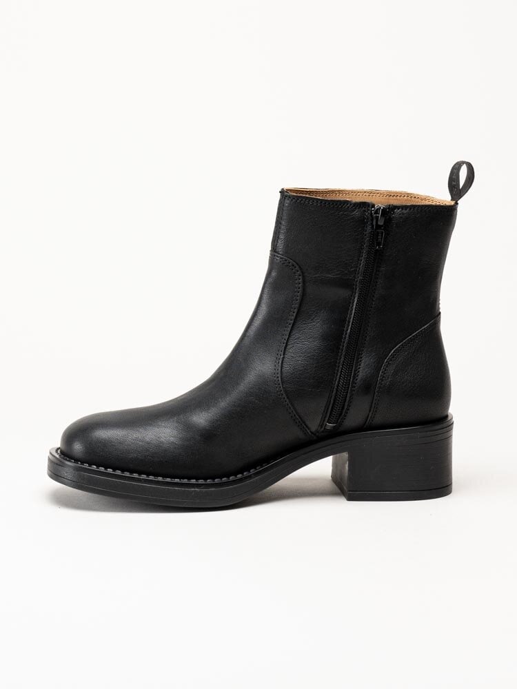 Ten Points - Ingrid - Svarta boots i skinn