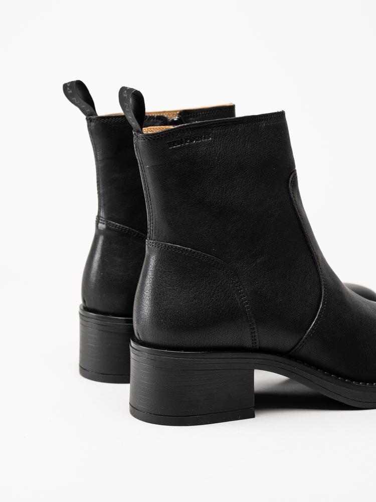 Ten Points - Ingrid - Svarta boots i skinn