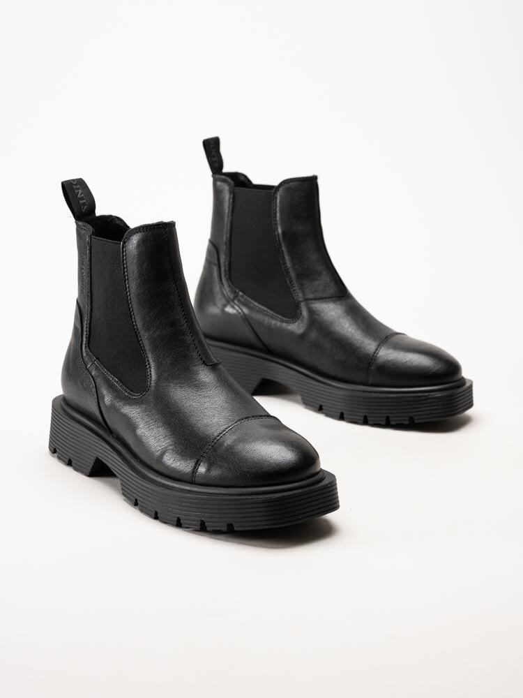 Ten Points - Mimmi - Svarta chelsea boots i skinn