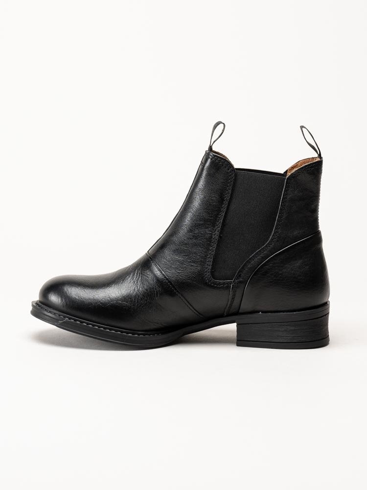 Ten Points - Pandora - Svarta chelsea boots i skinn