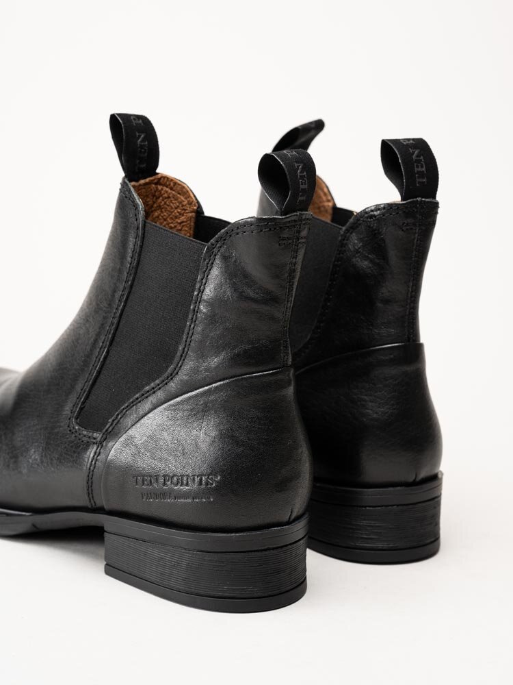 Ten Points - Pandora - Svarta chelsea boots i skinn