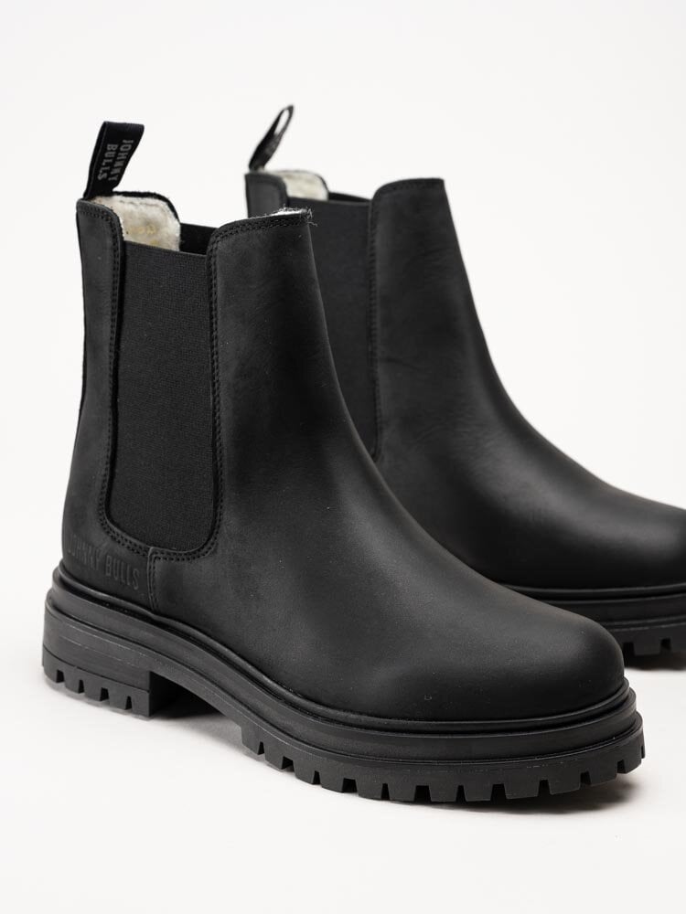 Johnny Bulls - Svarta ullfodrade chelsea boots