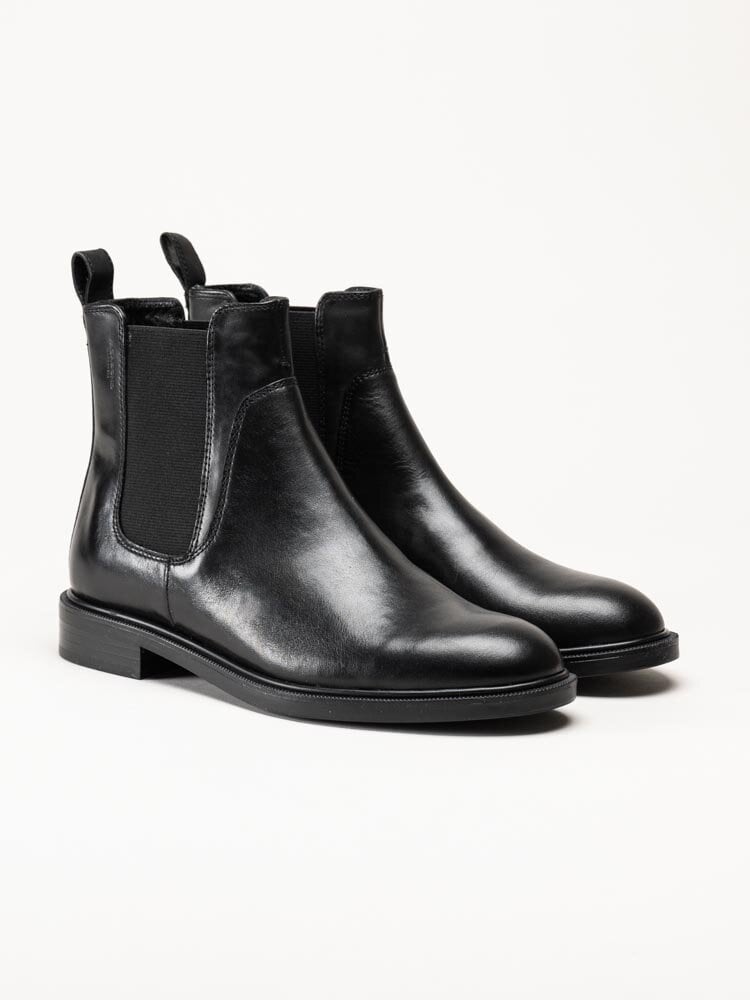 Vagabond - Amina - Svarta chelsea boots i skinn