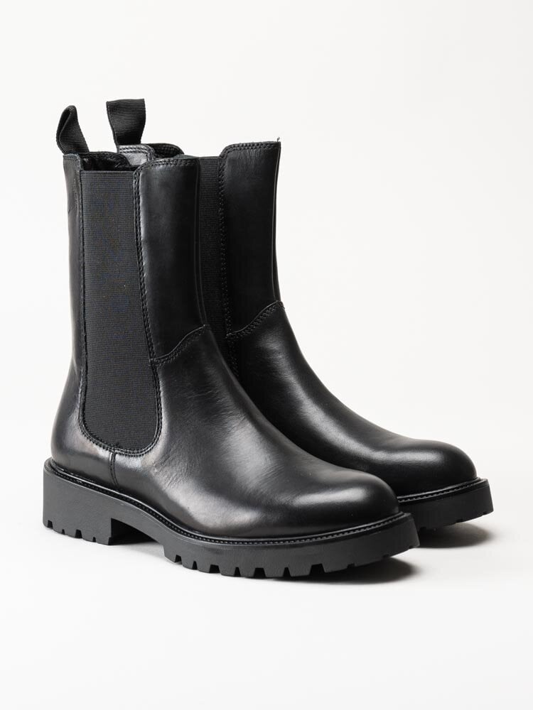 Vagabond - Kenova - Svarta chelsea boots i skinn