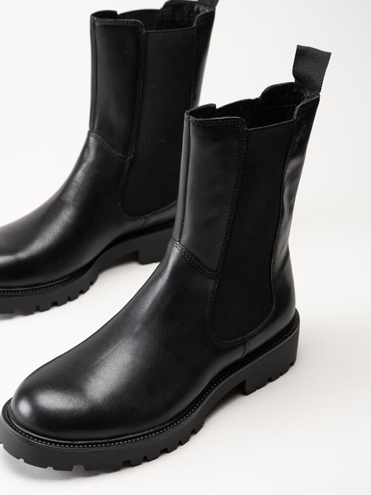 Vagabond - Kenova - Svarta chelsea boots i skinn