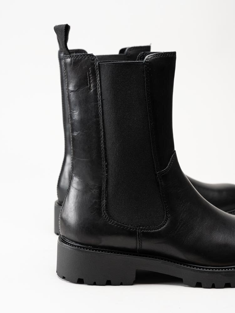 Vagabond - Kenova - Svarta chelsea boots i skinn