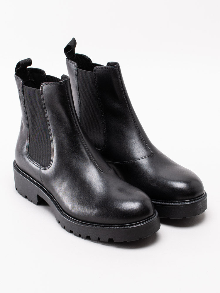 Vagabond - Kenova - Svarta chelsea boots med chunky sula