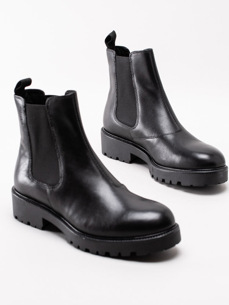 Vagabond - Kenova - Svarta chelsea boots med chunky sula