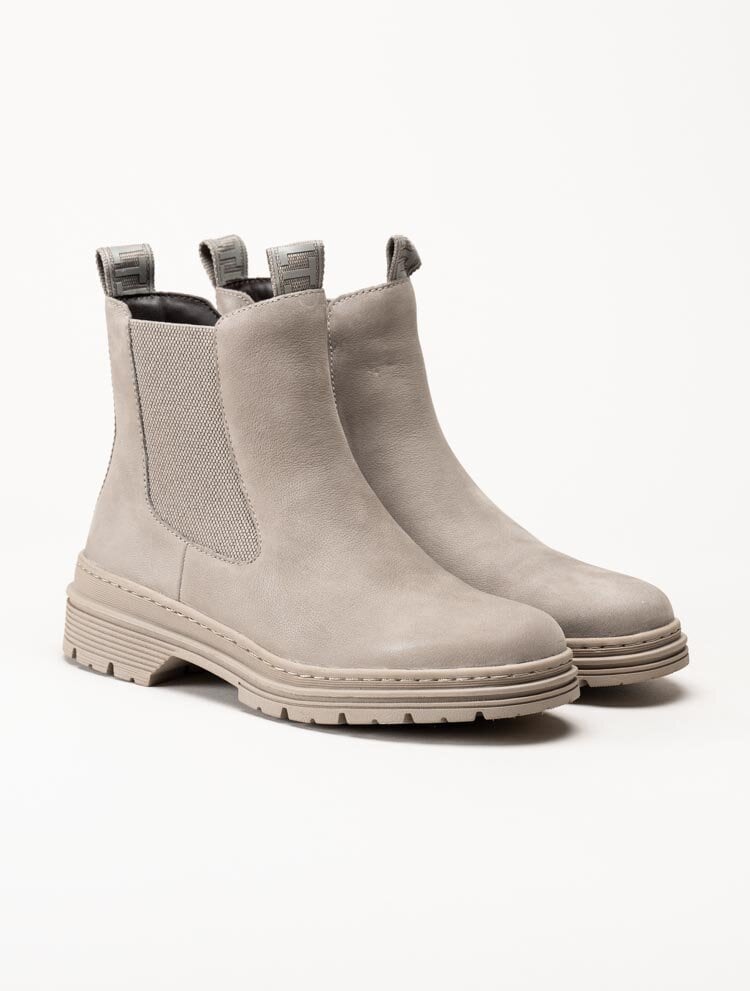 Tamaris - Grå chelsea boots i nubuck