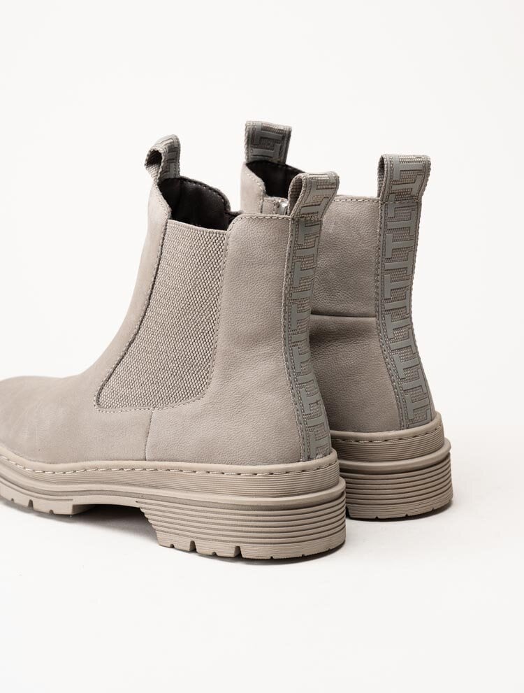 Tamaris - Grå chelsea boots i nubuck