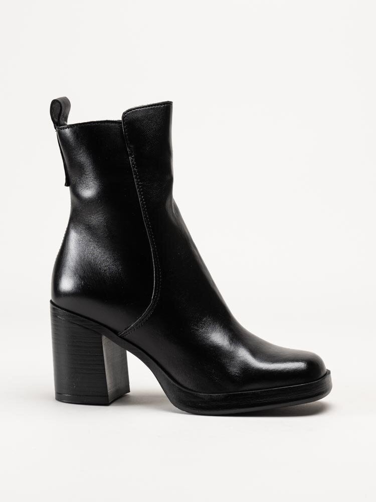 Mjus - Micaela - Svarta boots i skinn