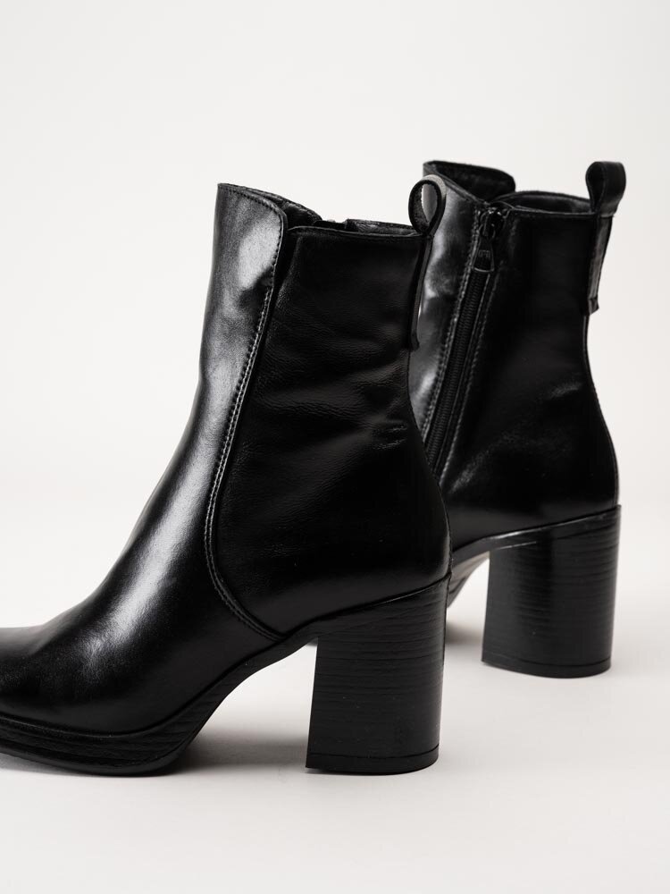 Mjus - Micaela - Svarta boots i skinn