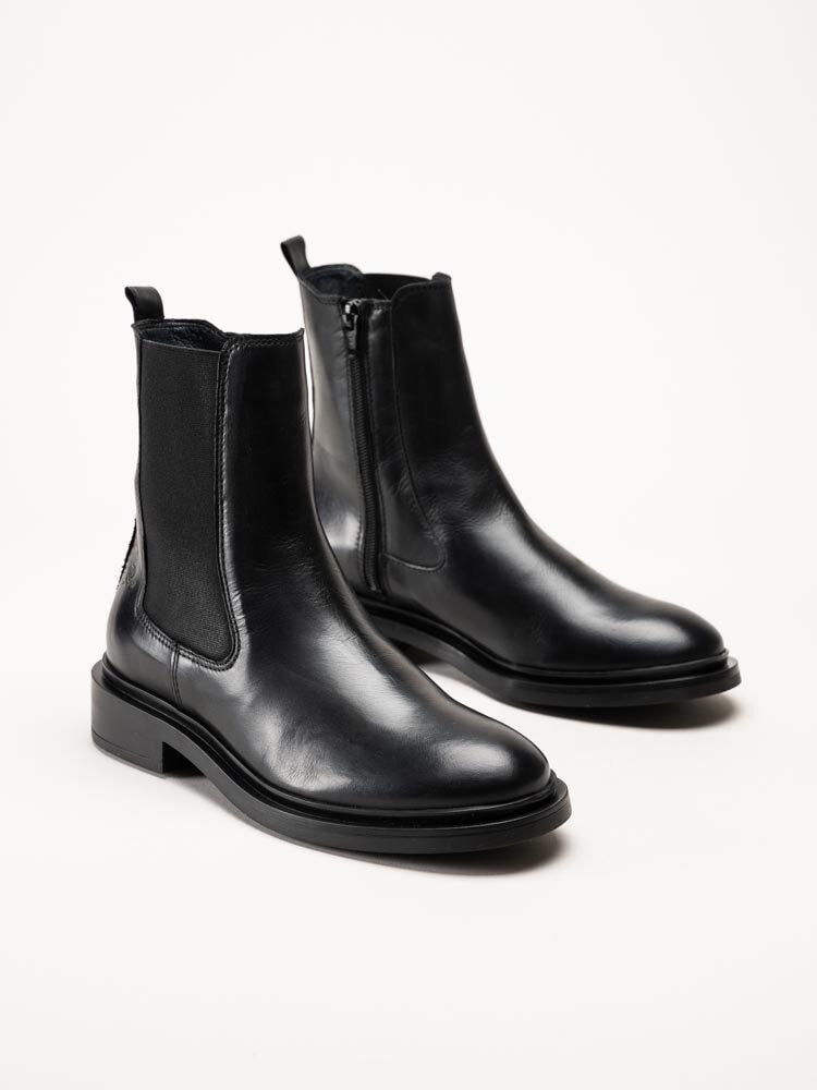 Rosa Negra - Svarta chelsea boots i skinn