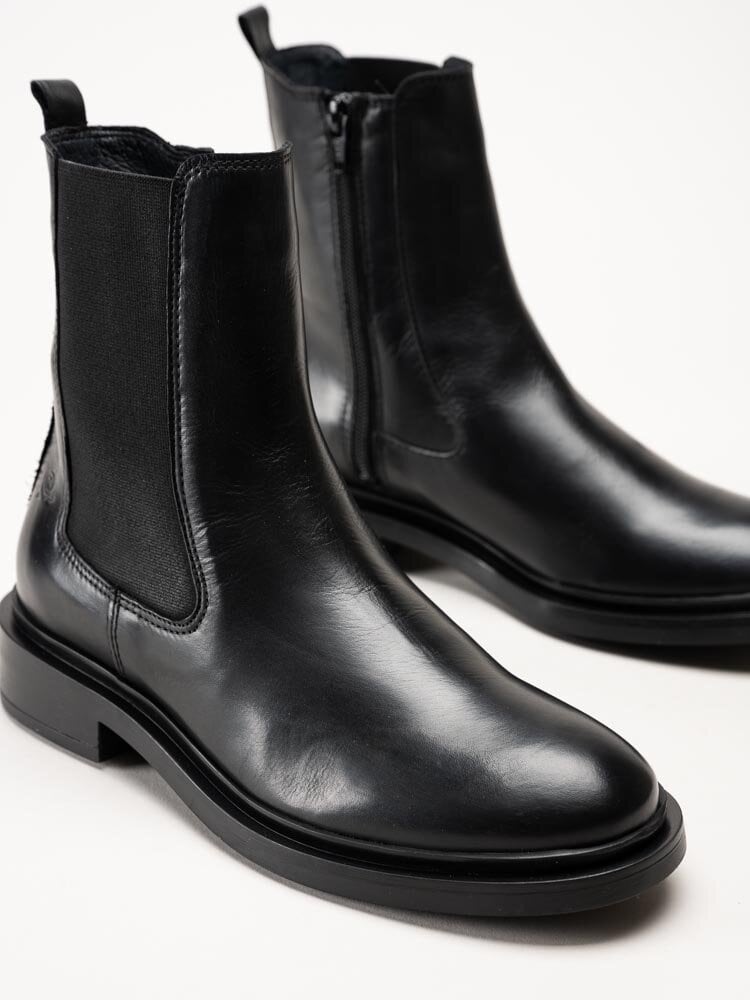 Rosa Negra - Svarta chelsea boots i skinn