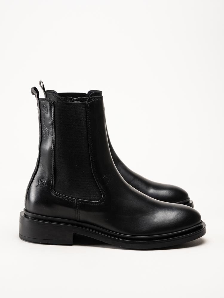 Rosa Negra - Svarta chelsea boots i skinn