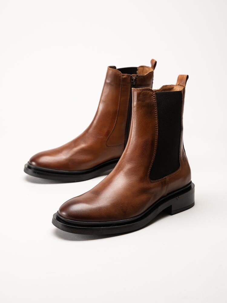 Rosa Negra - Bruna chelsea boots i skinn