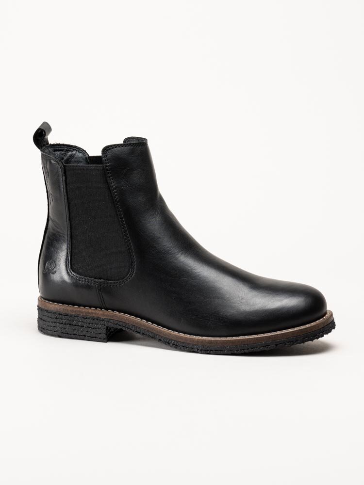 Rosa Negra - Svarta ullfodrade chelsea boots