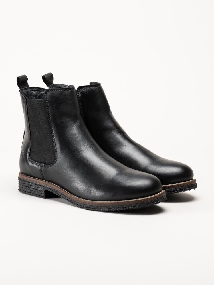 Rosa Negra - Svarta ullfodrade chelsea boots