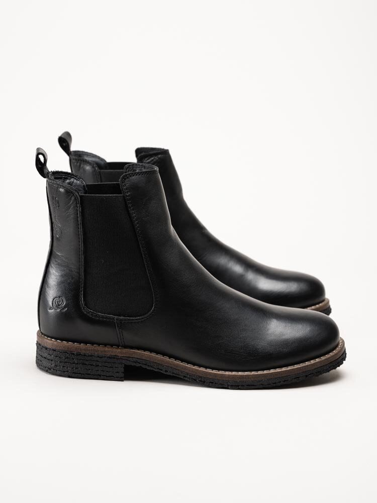 Rosa Negra - Svarta ullfodrade chelsea boots