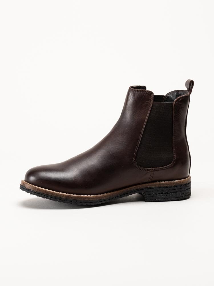 Rosa Negra - Mörkbruna ullfodrade chelsea boots