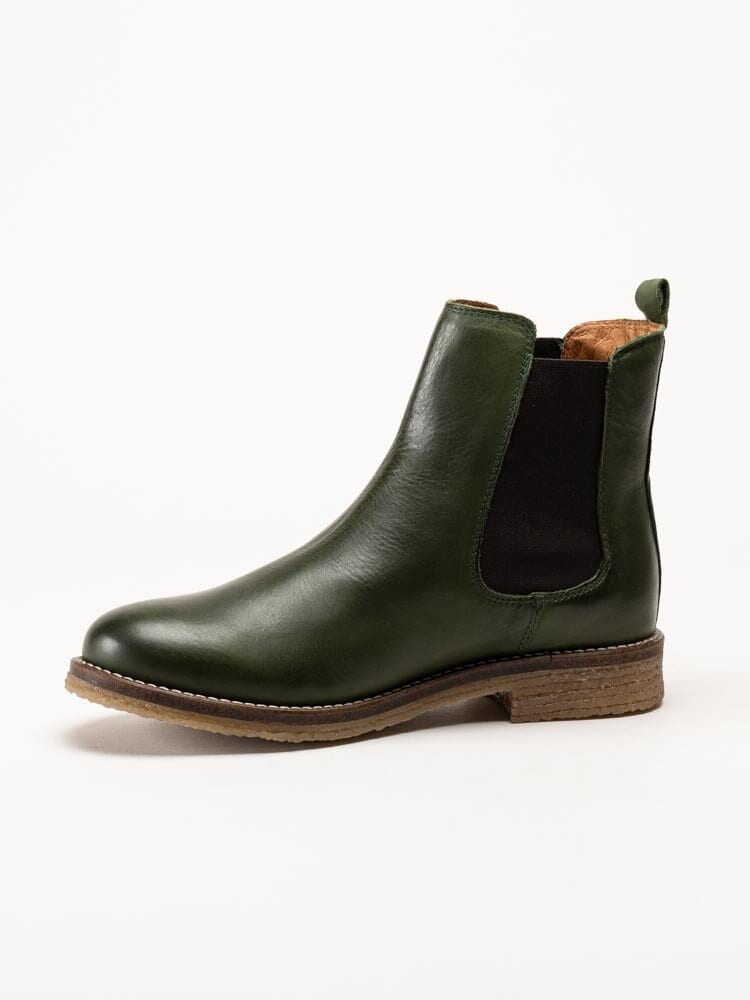 Rosa Negra - Gröna chelsea boots i skinn