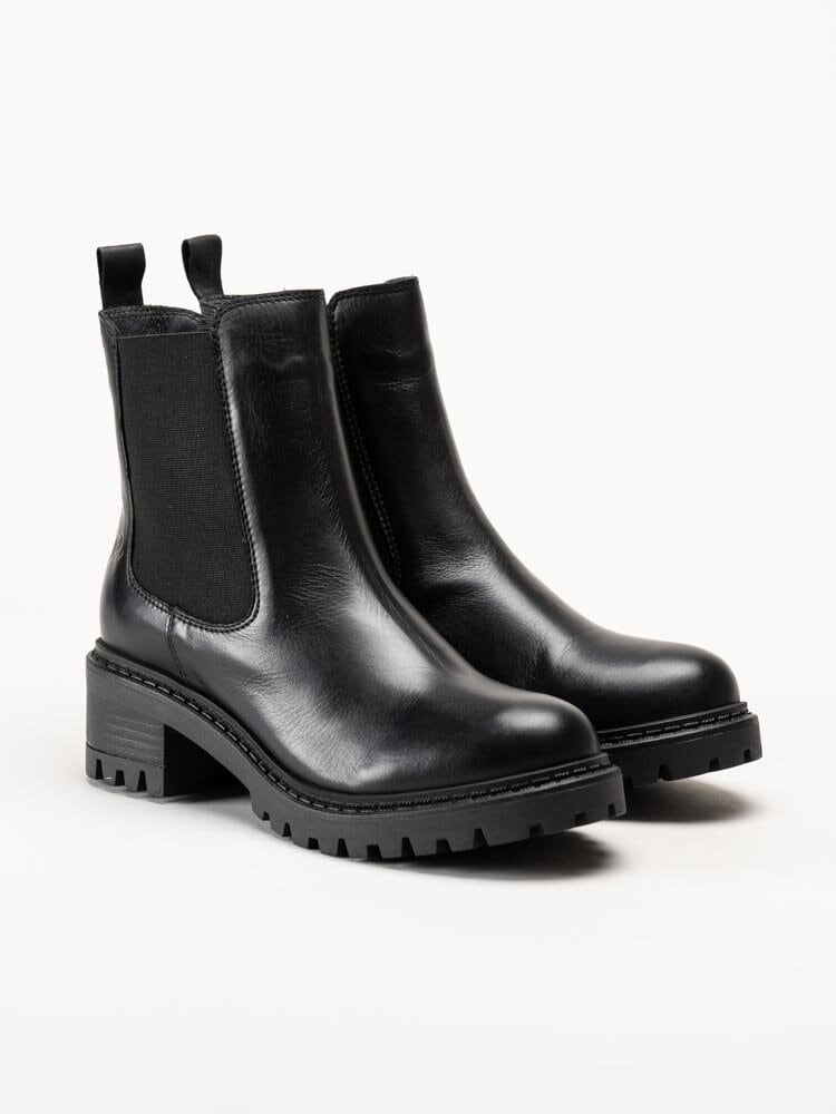 Rosa Negra - Svarta chelsea boots i skinn