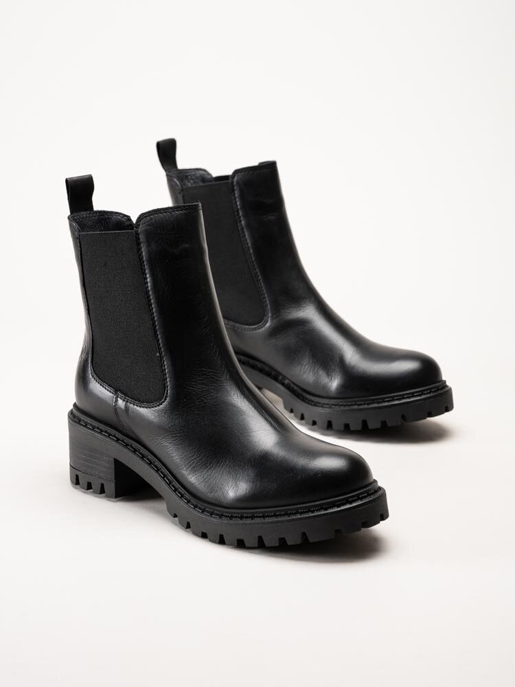 Rosa Negra - Svarta chelsea boots i skinn