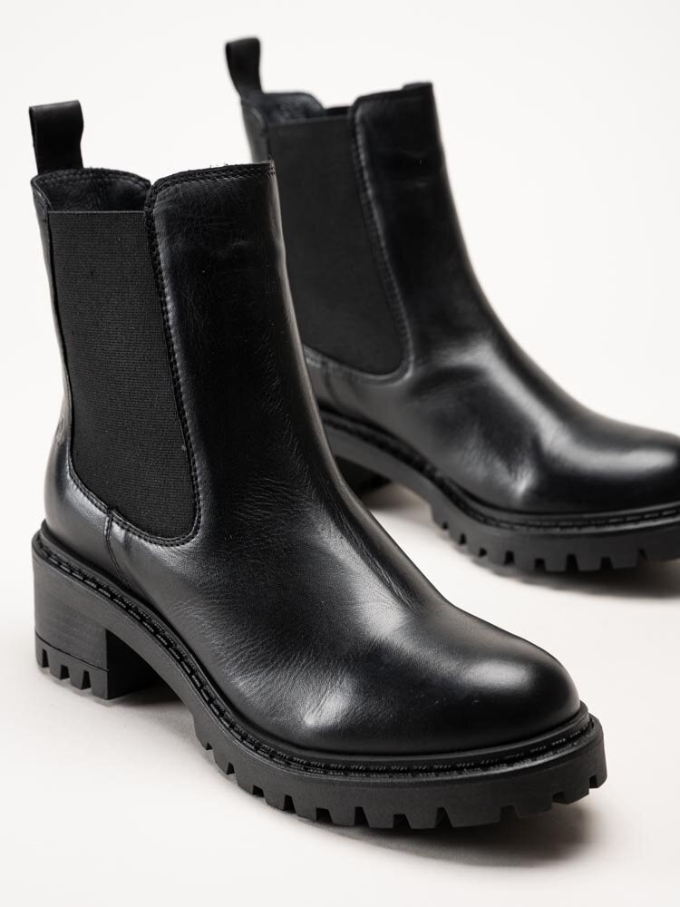 Rosa Negra - Svarta chelsea boots i skinn