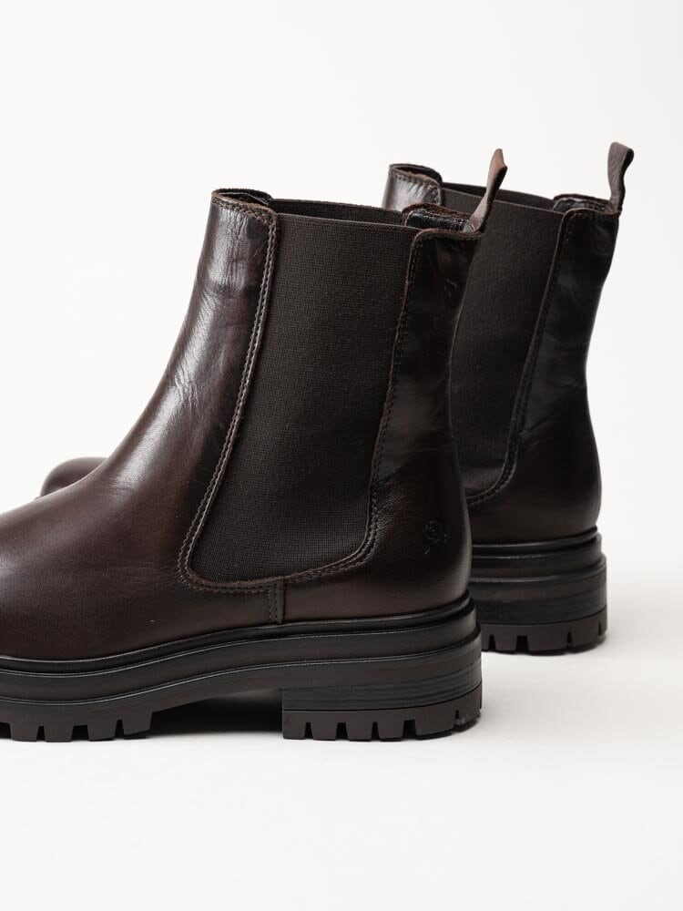 Rosa Negra - Mörkbruna chelsea boots i skinn