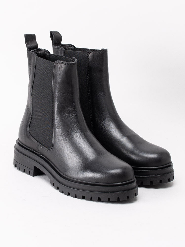 Rosa Negra - Svarta höga chelsea boots i skinn