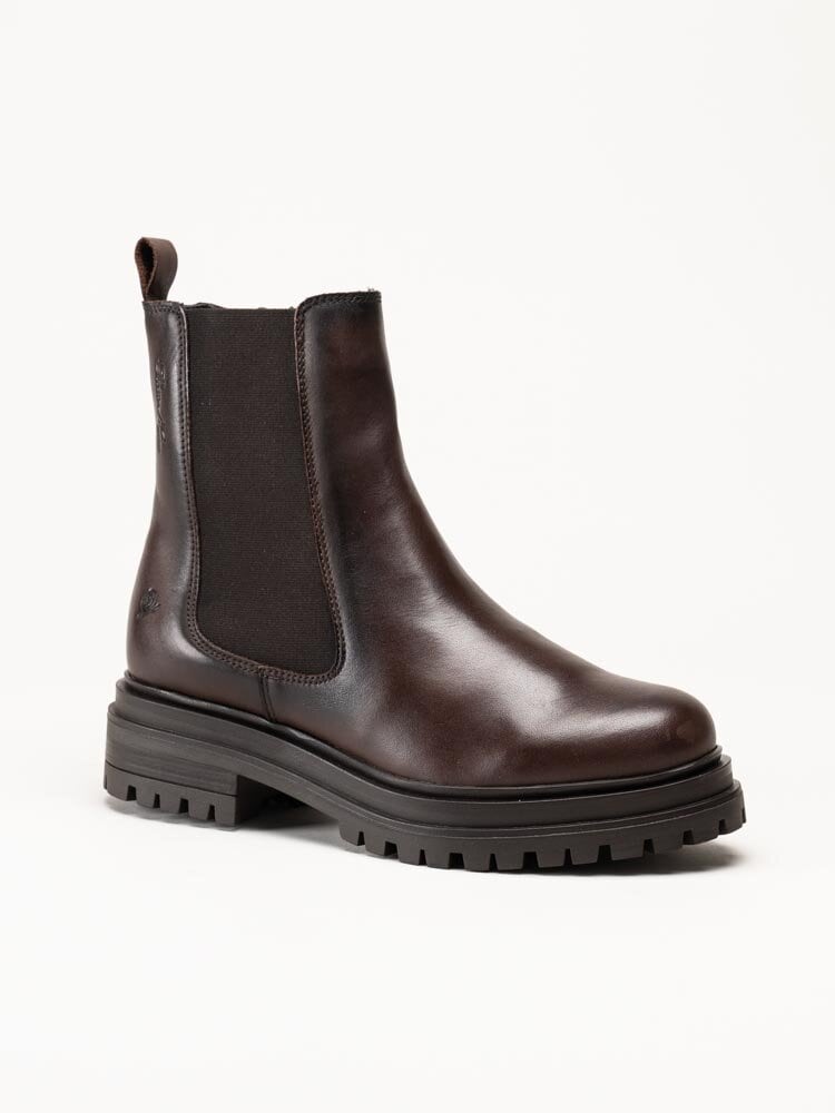 Rosa Negra - Mörkbruna fodrade chelsea boots