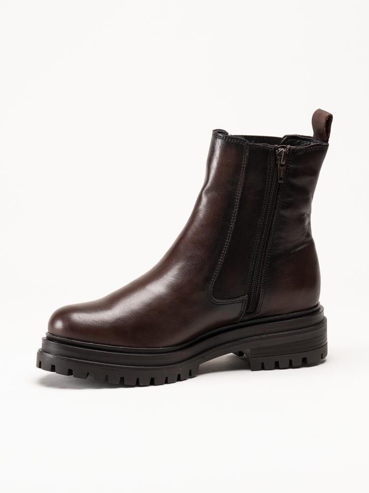 Rosa Negra - Mörkbruna fodrade chelsea boots