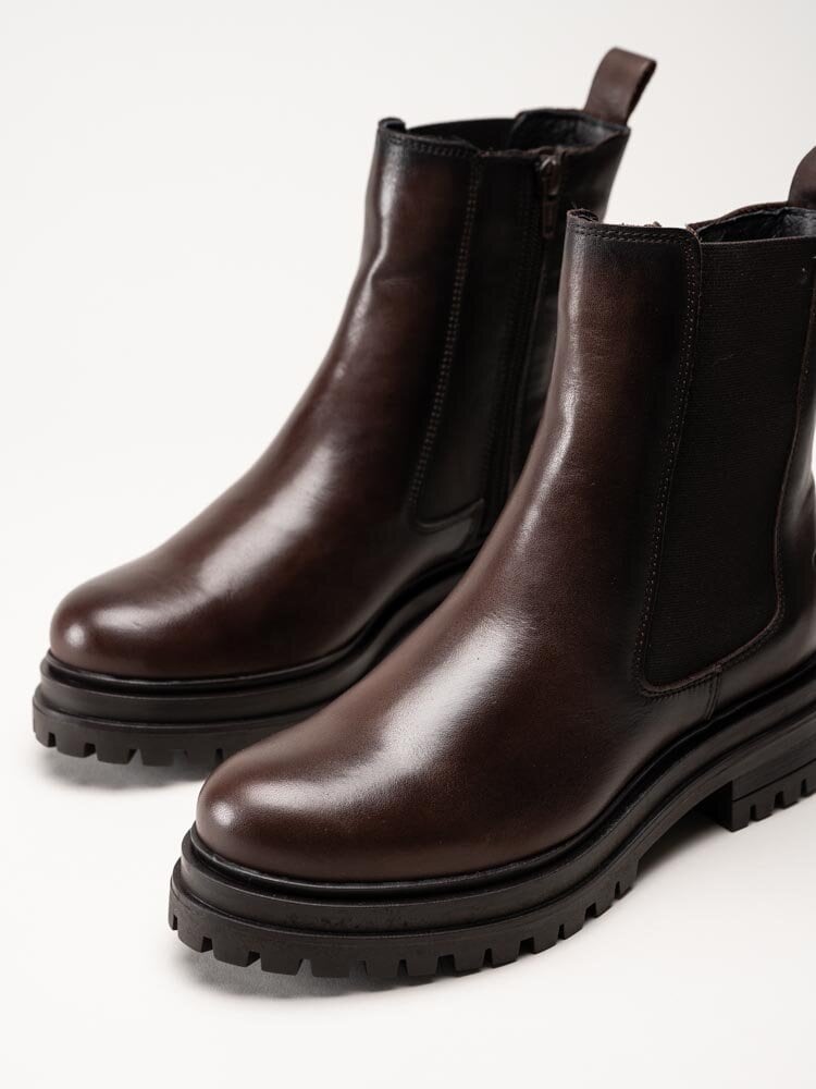 Rosa Negra - Mörkbruna fodrade chelsea boots