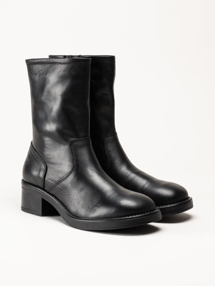 Rosa Negra - Svarta boots i skinn