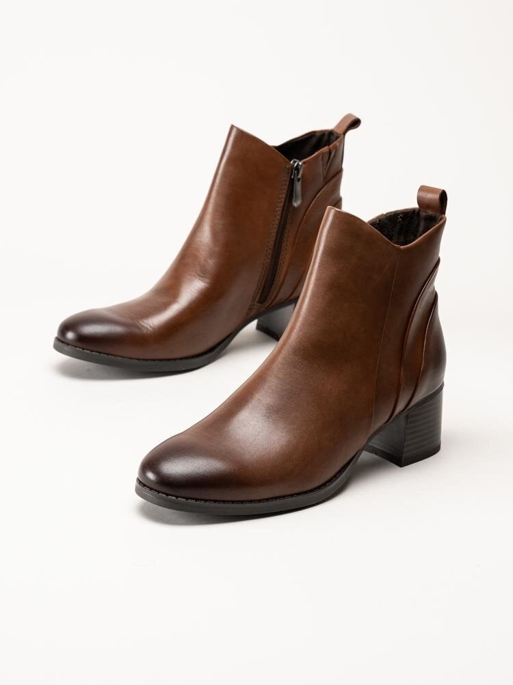 Marco Tozzi - Bruna boots i skinn