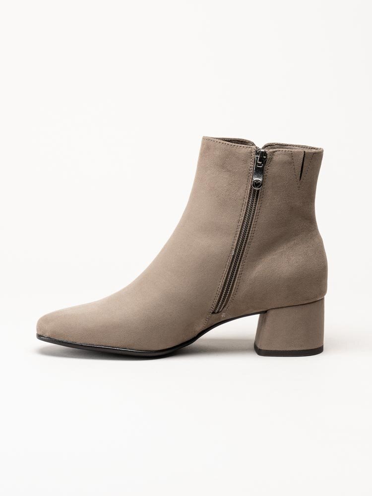 Marco Tozzi - Beige boots i mockaimitation