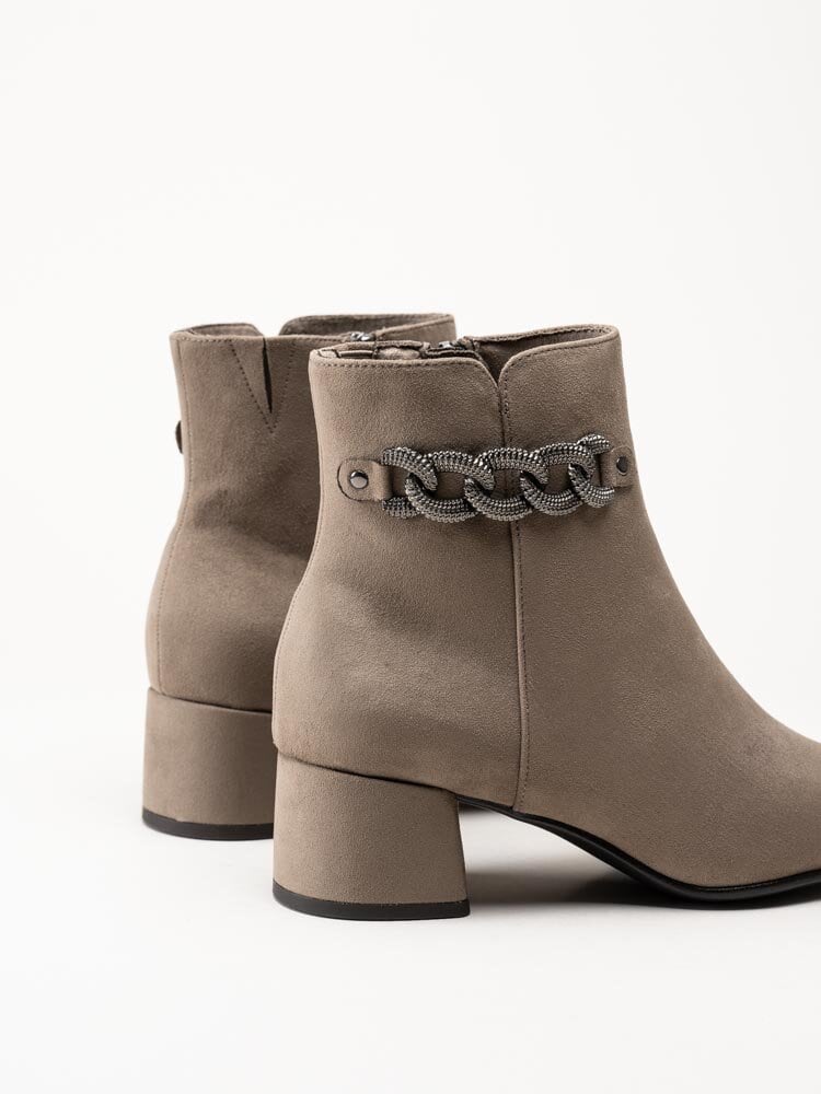 Marco Tozzi - Beige boots i mockaimitation